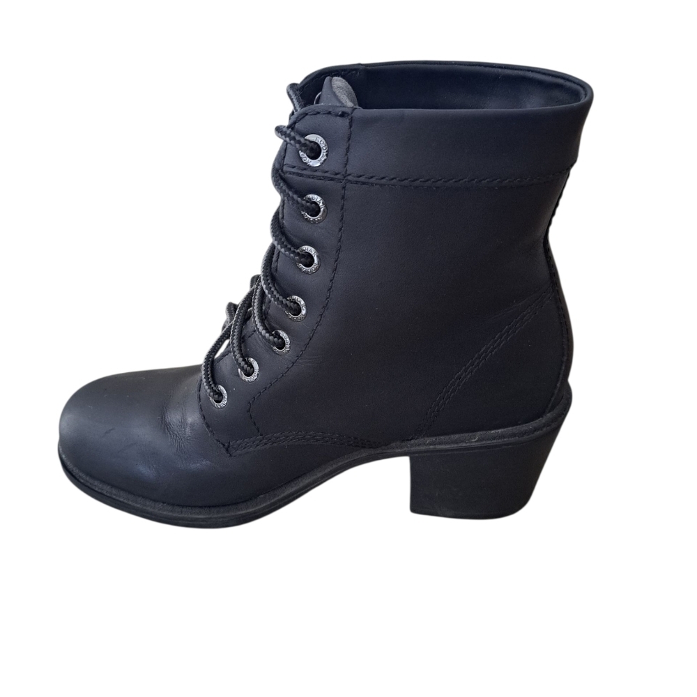 Kodiak Women's Waterproof Black Leather Ankle Boots Canada's Boots Size 7 - Picture 5 of 13